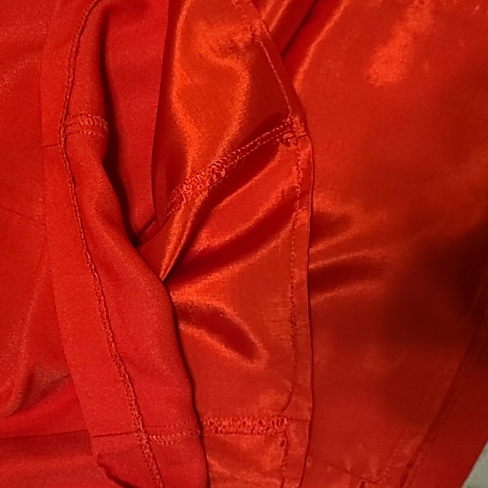Vintage Womans Red CDC Sleeveless Dress with Long Sleeve Jacket Size 8 - Picture 7 of 10